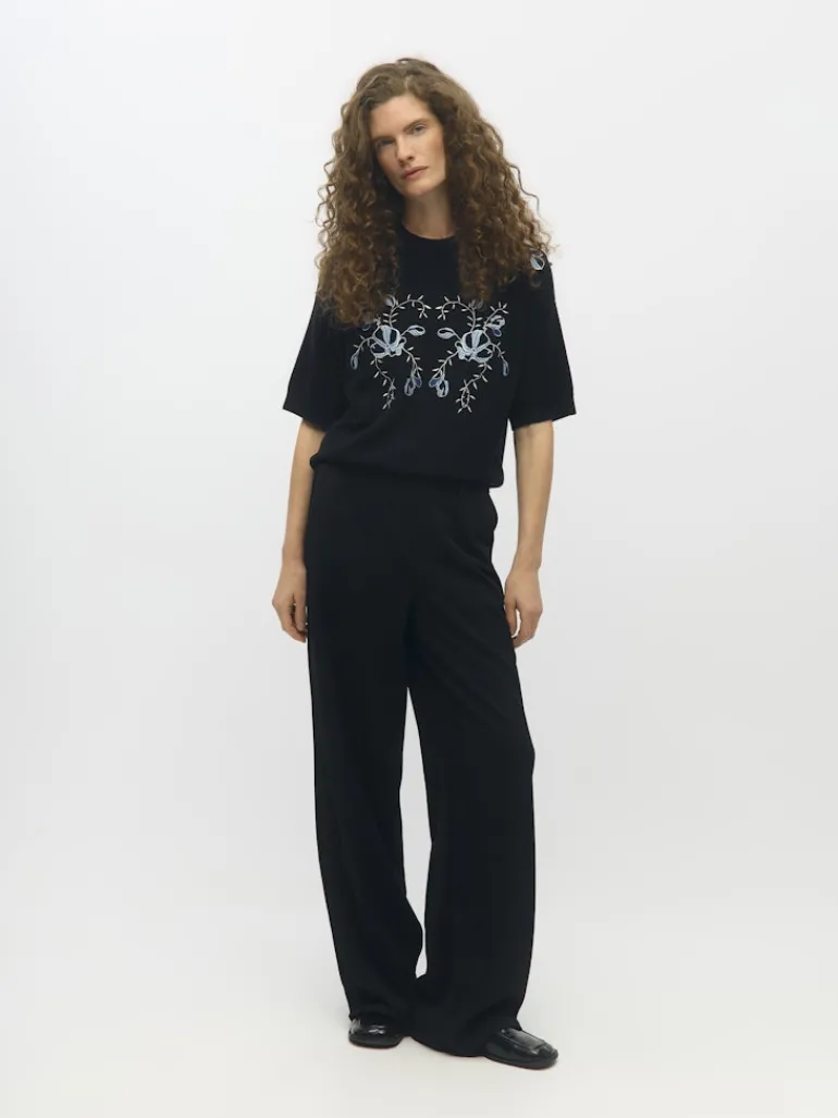 OBJLISA WIDE PANT NOOS black