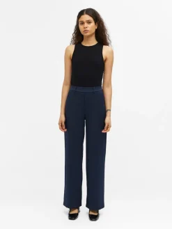 OBJLISA WIDE PANT NOOS dunkelblau2