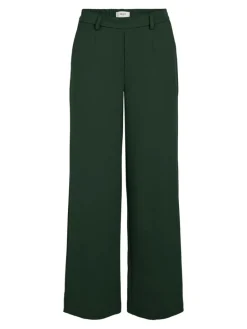 OBJLISA WIDE PANT NOOS dunkelgrün2