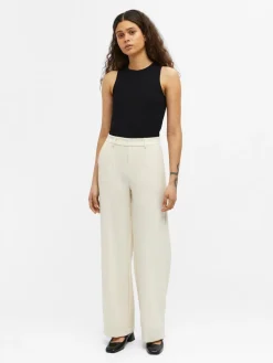 OBJLISA WIDE PANT NOOS hellgrau2
