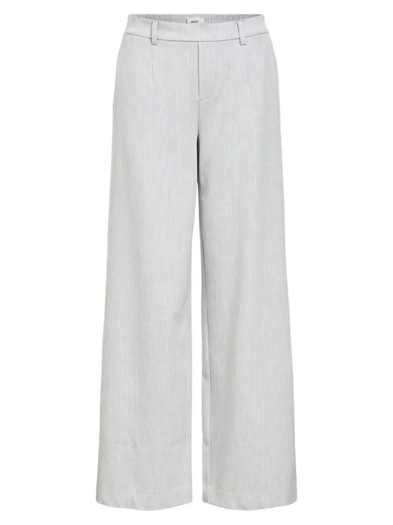 OBJLISA WIDE PANT NOOS light grey melange