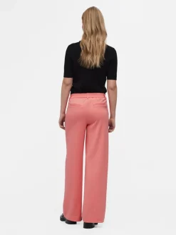 OBJLISA WIDE PANT NOOS rosa1