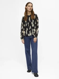 OBJMILA L/S TOP NOOS black1
