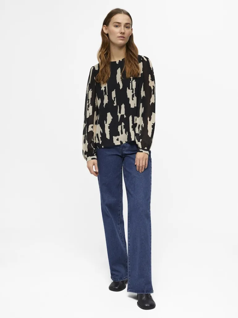 OBJMILA L/S TOP NOOS black1