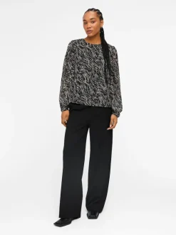 OBJMILA L/S TOP NOOS black2