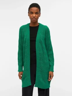 OBJNOVA STELLA L/S KNIT CARDIGAN NOOS lush meadow