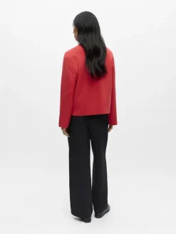OBJREYNARD O-NECK PULLOVER NOOS poinsettia