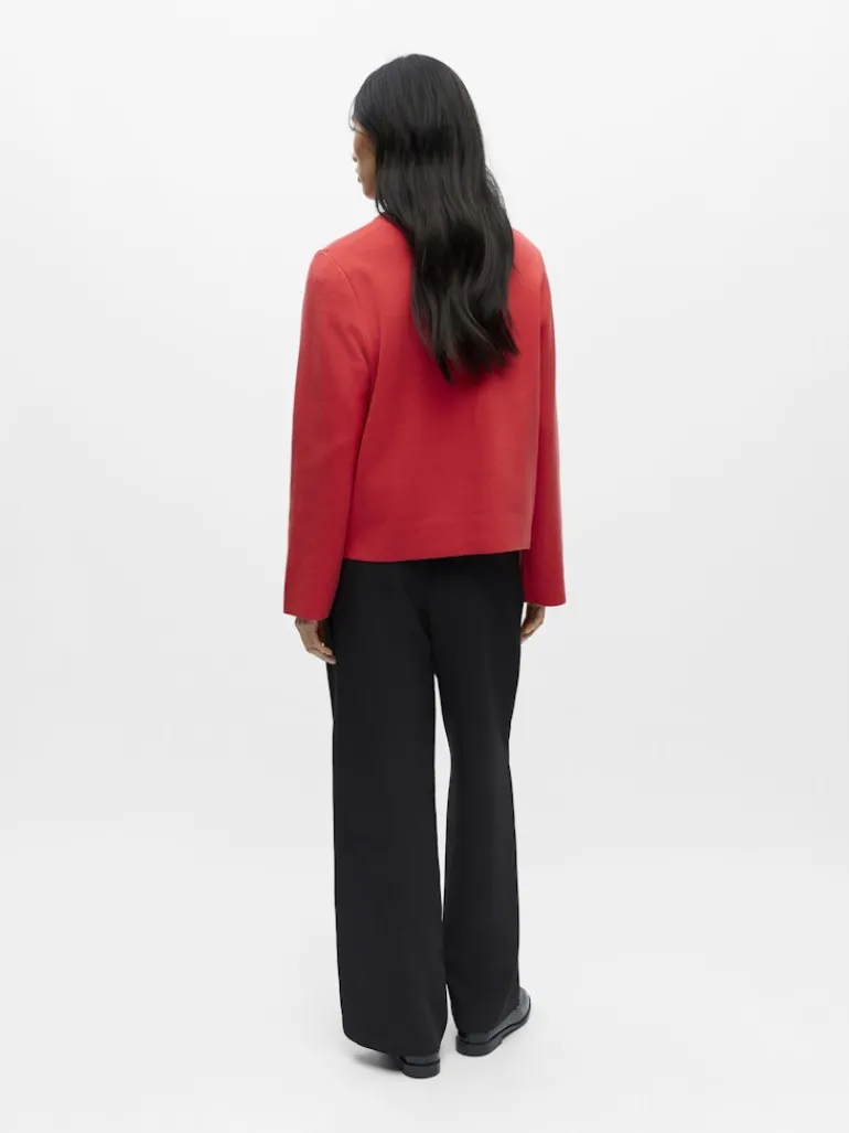 OBJREYNARD O-NECK PULLOVER NOOS poinsettia