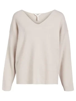 OBJREYNARD V-NECK PULLOVER NOOS silver gray