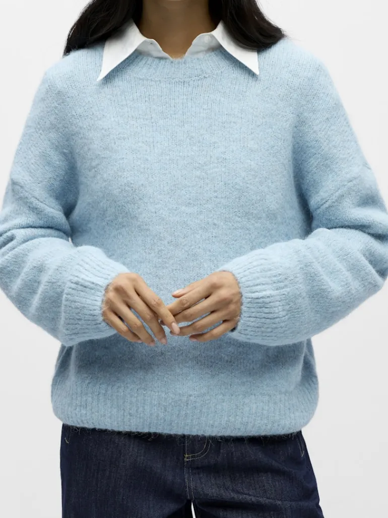 OBJSAGGIA LS LO PULLOVER NOOS winter sky