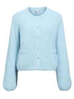 OBJSAGGIA RE L/S KNIT CARDIGAN NOOS winter sky