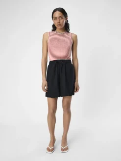 OBJSANNE HW WIDE SHORTS NOOS black