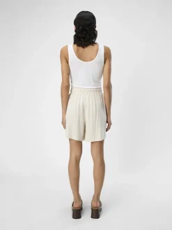 OBJSANNE HW WIDE SHORTS NOOS sandshell