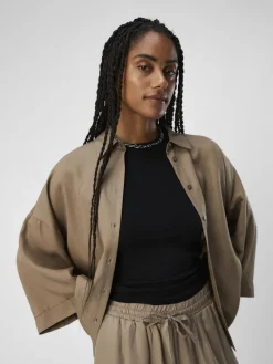 OBJTILDA BOXY SHIRT NOOS fossil