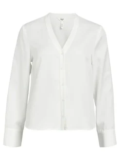 OBJTILDA L/S V-NECK SHIRT NOOS cloud dancer
