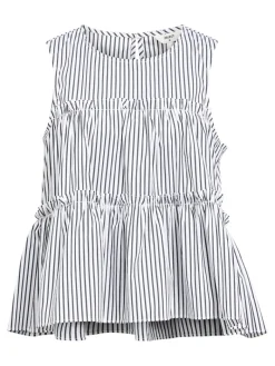 OBJTUTTA S/L LO O-NECK TOP DIV white