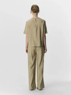 OBJWYN MW WIDE PANTS 137 twill