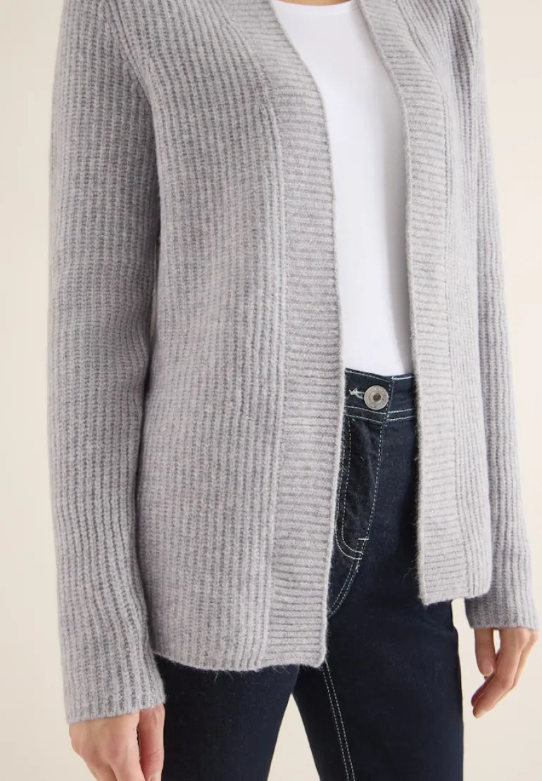 Offener Cosy Cardigan luna grey melange