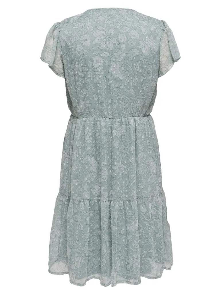 ONLAIDA ELISA LIFE DOBBY DRESS WVN fog green
