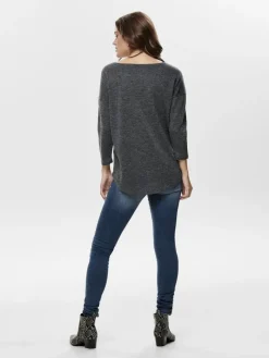 ONLALBA 3/4 TOP JRS NOOS dark grey melange