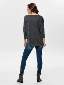 ONLALBA 3/4 TOP JRS NOOS dark grey melange