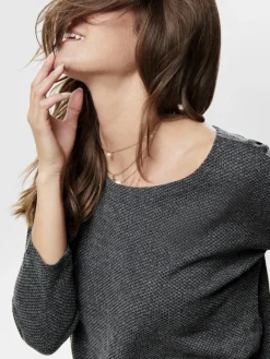 ONLALBA 3/4 TOP JRS NOOS dark grey melange