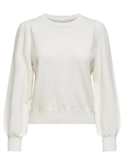 ONLALEXA PUFF L/S PULLOVER KNT cloud dancer