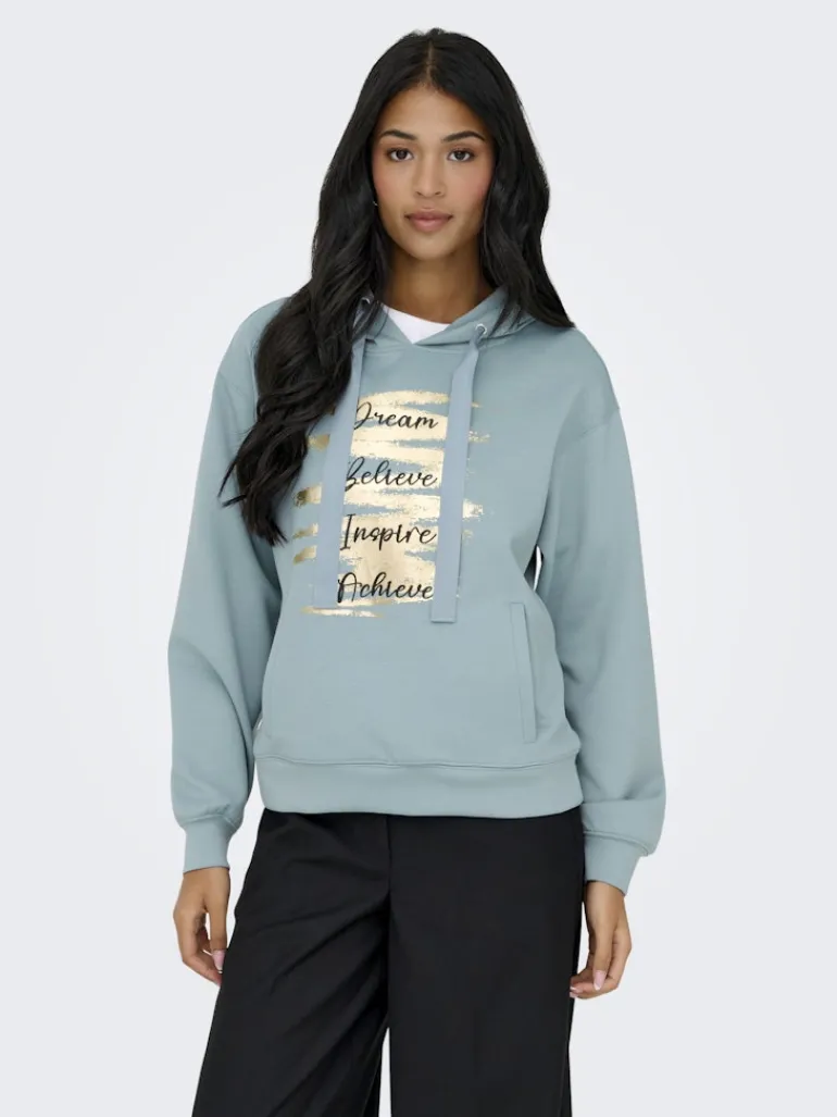 ONLALINA L/S PRINT HOOD SWT arona