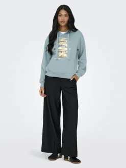 ONLALINA L/S PRINT HOOD SWT arona