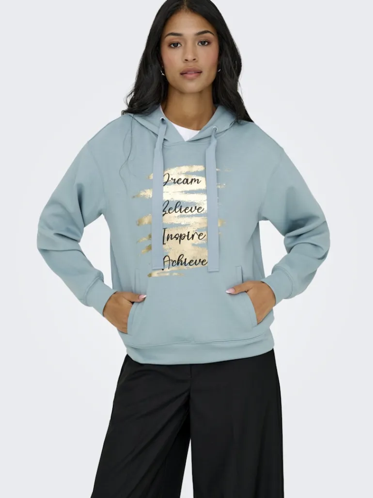 ONLALINA L/S PRINT HOOD SWT arona