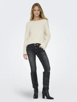 ONLALVILDA LS O-NECK CC KNT birch