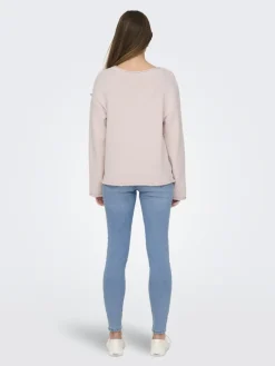 ONLALVILDA LS O-NECK CC KNT rose smoke