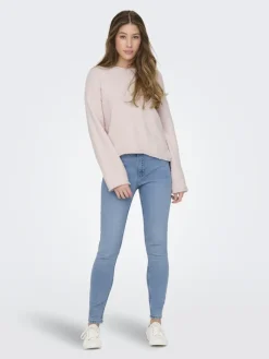 ONLALVILDA LS O-NECK CC KNT rose smoke
