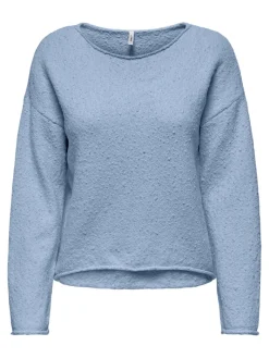 ONLALVILDA LS O-NECK CC KNT soft chambray