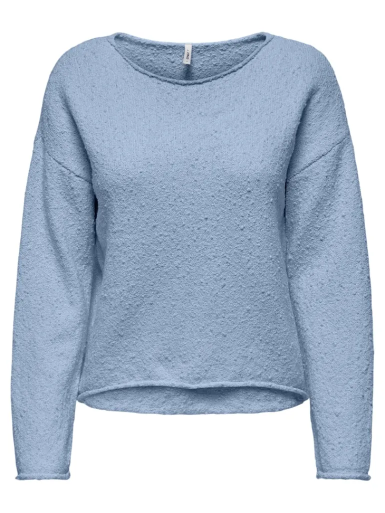 ONLALVILDA LS O-NECK CC KNT soft chambray