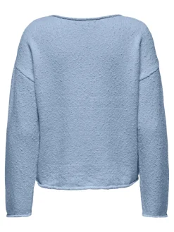 ONLALVILDA LS O-NECK CC KNT soft chambray