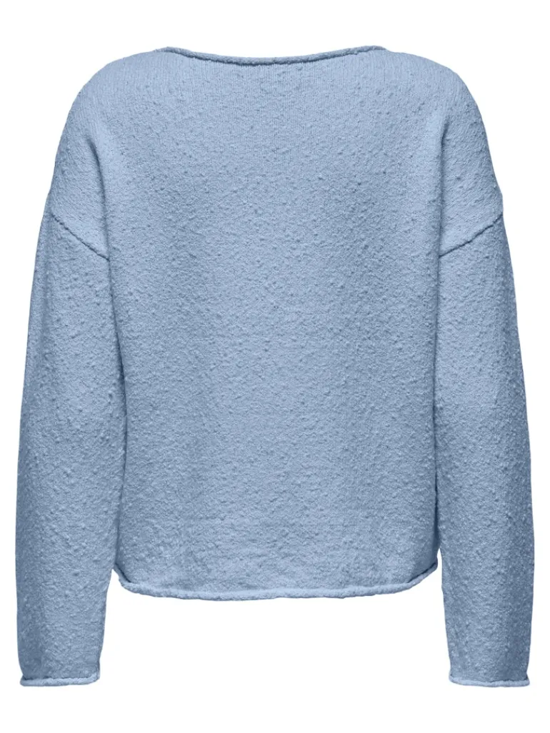 ONLALVILDA LS O-NECK CC KNT soft chambray