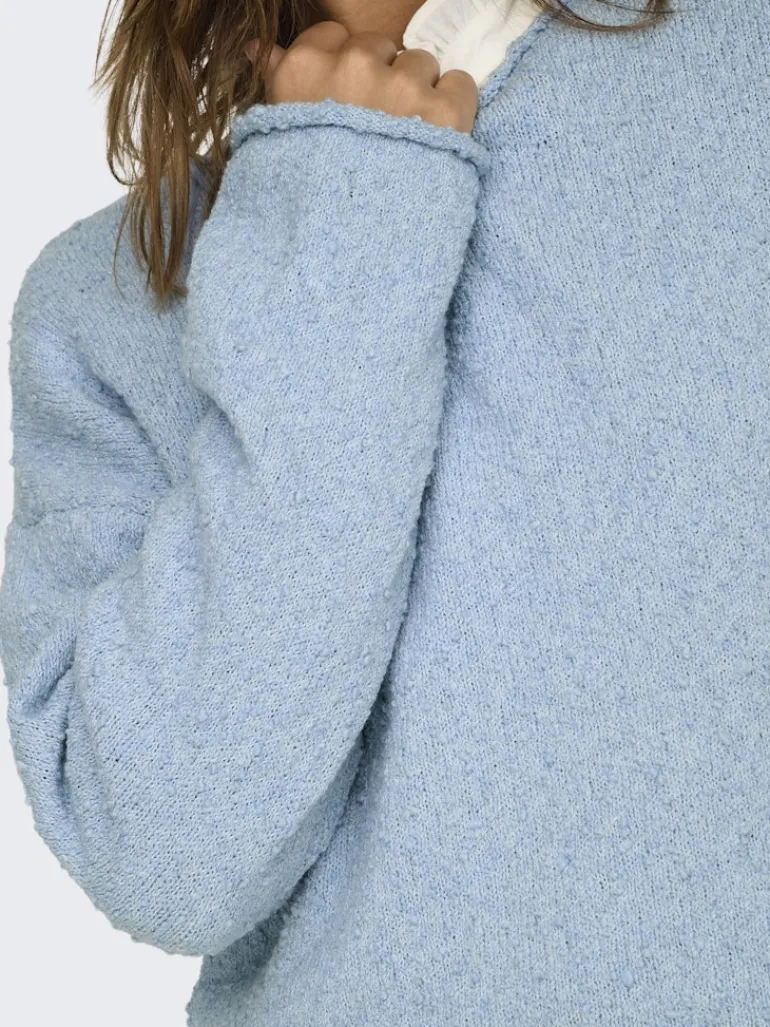ONLALVILDA LS O-NECK CC KNT soft chambray