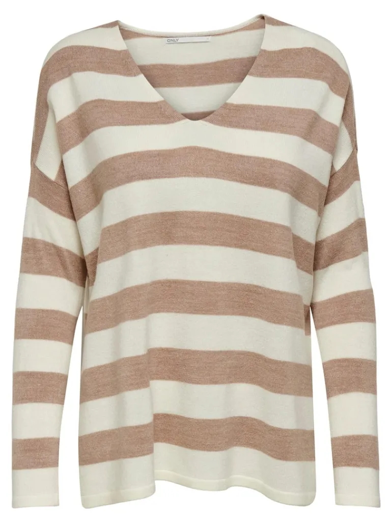 ONLAMALIA L/S V-NECK PULLOVER CC KNT cloud dancer1