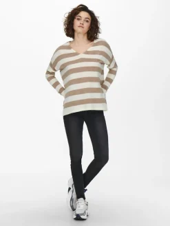 ONLAMALIA L/S V-NECK PULLOVER CC KNT cloud dancer1