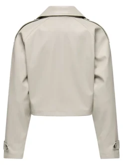 ONLAMIA FAUX LEATHER JACKET CC OTW pumice stone