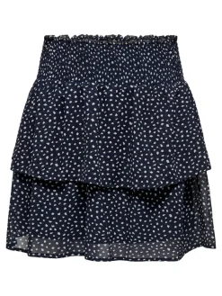 ONLANN STAR LAYER SMOCK SKIRT PTM night sky-dot w. macadamia