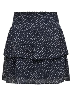 ONLANN STAR LAYER SMOCK SKIRT PTM night sky-dot w. macadamia