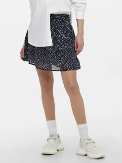 ONLANN STAR LAYER SMOCK SKIRT PTM night sky-dot w. macadamia