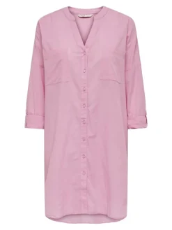ONLAPELDOORN SOLID V-NECK L/S SHIRT NOOS begonia pink