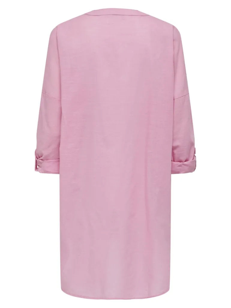 ONLAPELDOORN SOLID V-NECK L/S SHIRT NOOS begonia pink