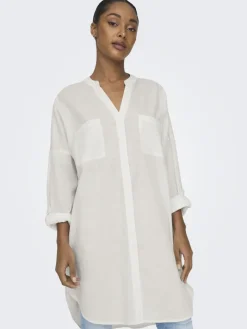 ONLAPELDOORN SOLID V-NECK L/S SHIRT NOOS cloud dancer
