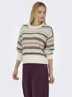 ONLARIANNE L/S PULLOVER KNT NOOS pumice stone1
