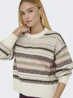 ONLARIANNE L/S PULLOVER KNT NOOS pumice stone1