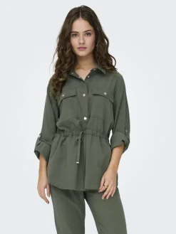 ONLARIS LIFE 4/5 FEM CARGO JACKET CC WVN kambaba